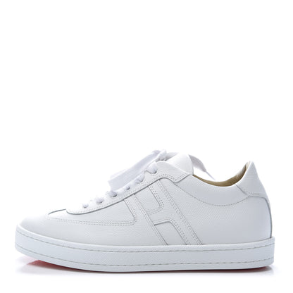 Hermes Epsom Womens Boomerang Sneakers 37 White 1 of 10