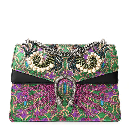 Gucci Brocade Crystal Embellished Medium Dionysus Shoulder Bag Multi 1 of 12
