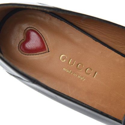 Gucci Calfskin Web Peyton Loafer Pumps 36.5 Black 6 of 20