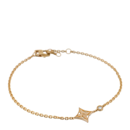 Louis Vuitton 18K Yellow Gold Diamond Monogram Idylle Bracelet 1 of 4
