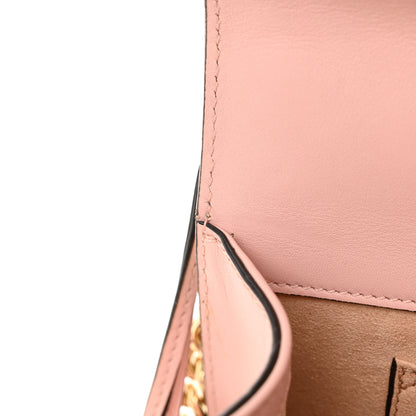 Gucci Calfskin Crystal Star Embroidered Small Padlock Shoulder Bag Perfect Pink Multicolor 12 of 14