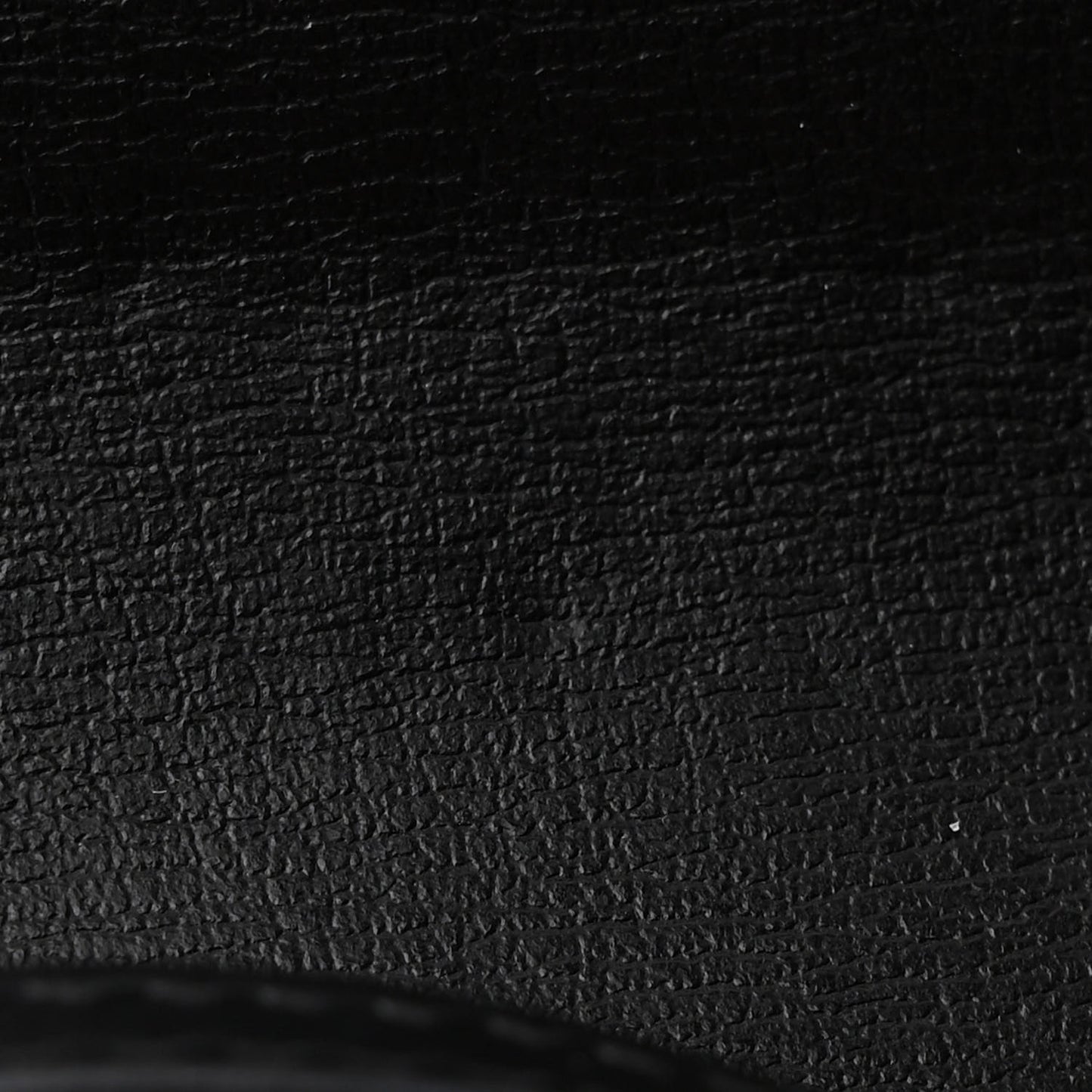 Grained Calfskin Monogram Phone Holder Crossbody Black