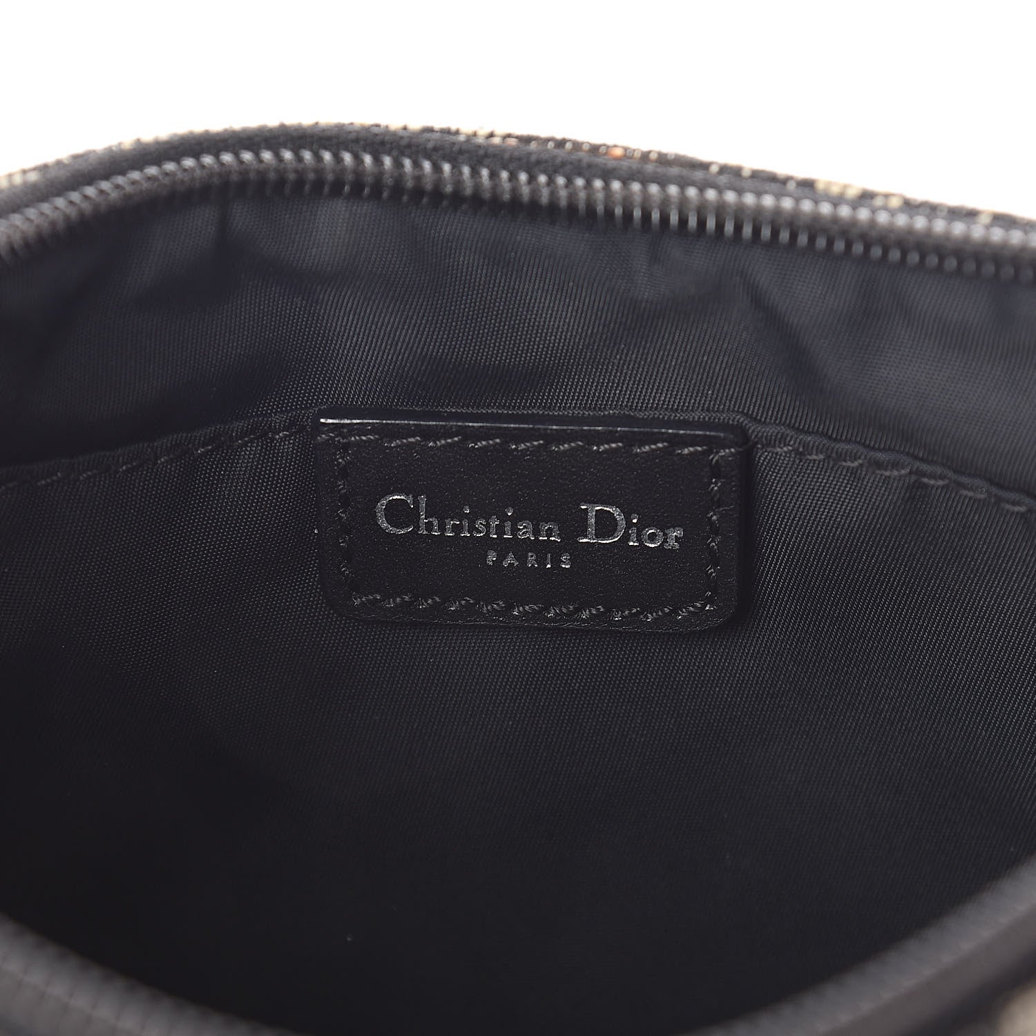 Christian Dior Monogram Shoulder Bag Pochette Black 6 of 8