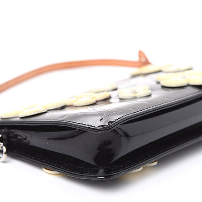 Louis Vuitton Vernis Lexington Fleurs Pochette Black 7 of 13
