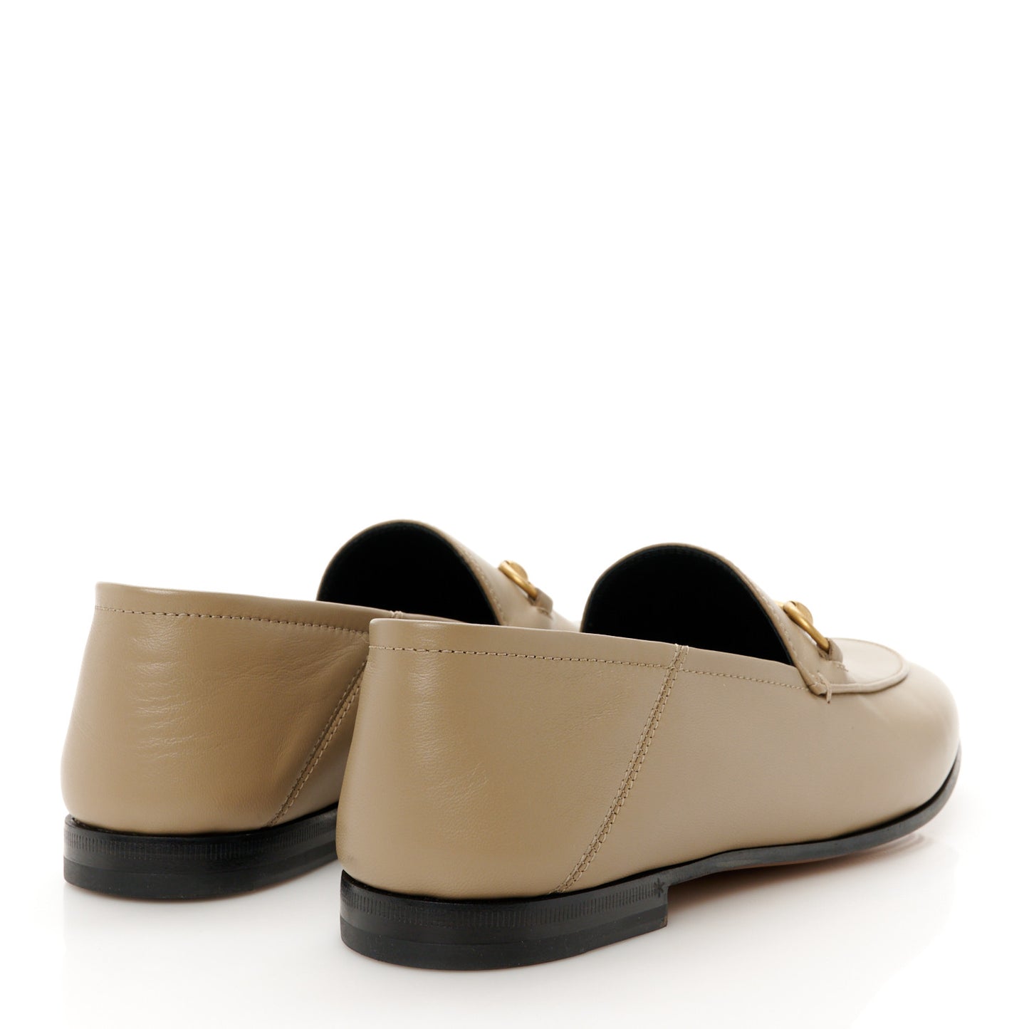 Lambskin Womens Brixton Horsebit Loafers 38.5 Mud