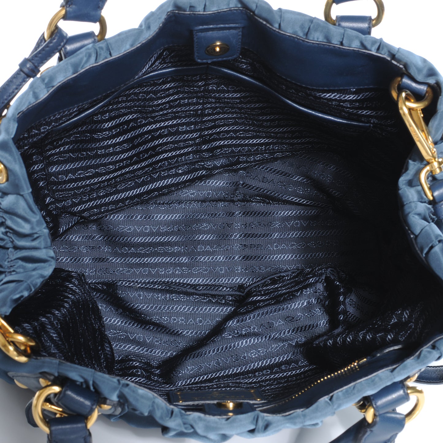 Tessuto Nylon Gaufre Tote Denim