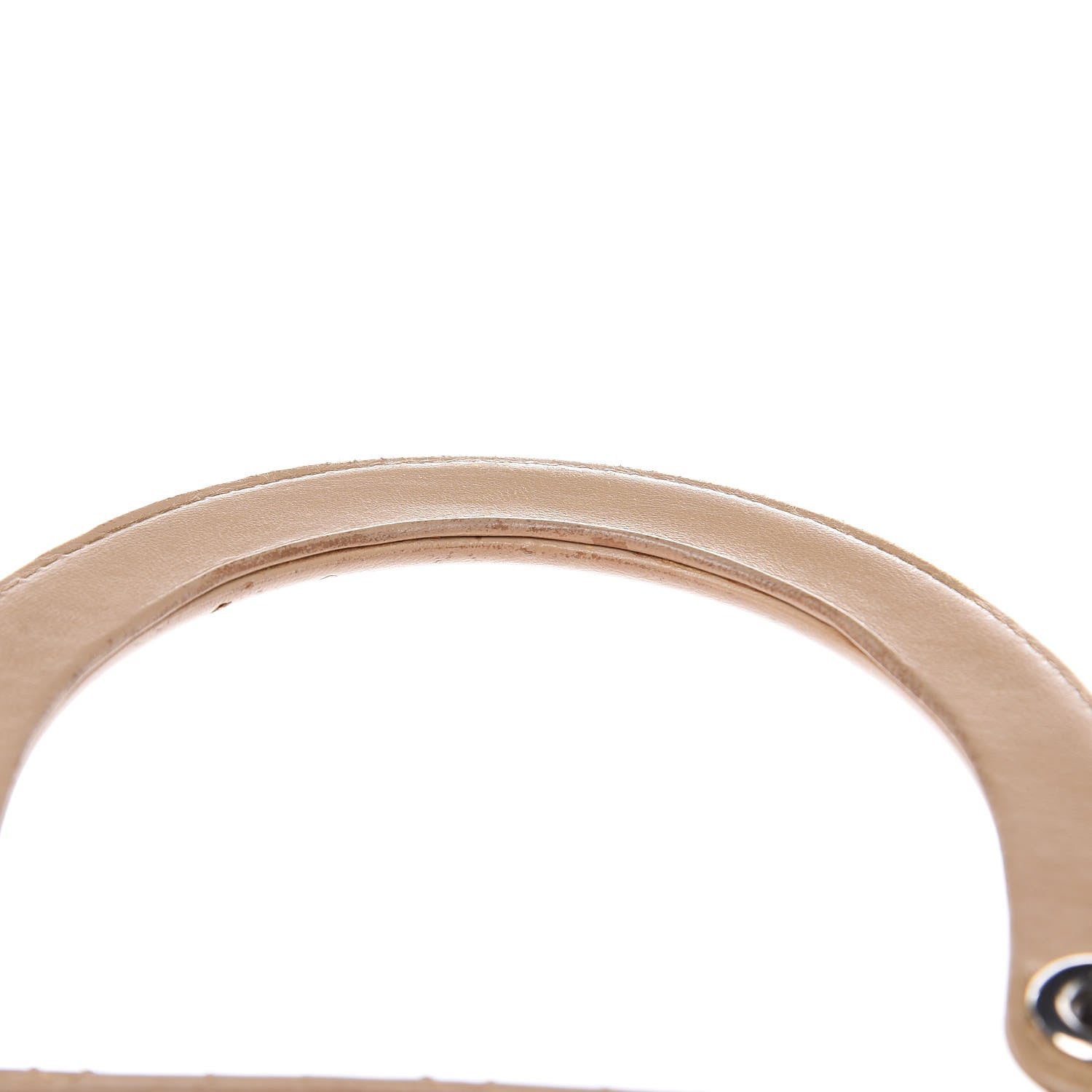 Christian Dior Lambskin Cannage Medium Lady Dior Beige 12 of 19