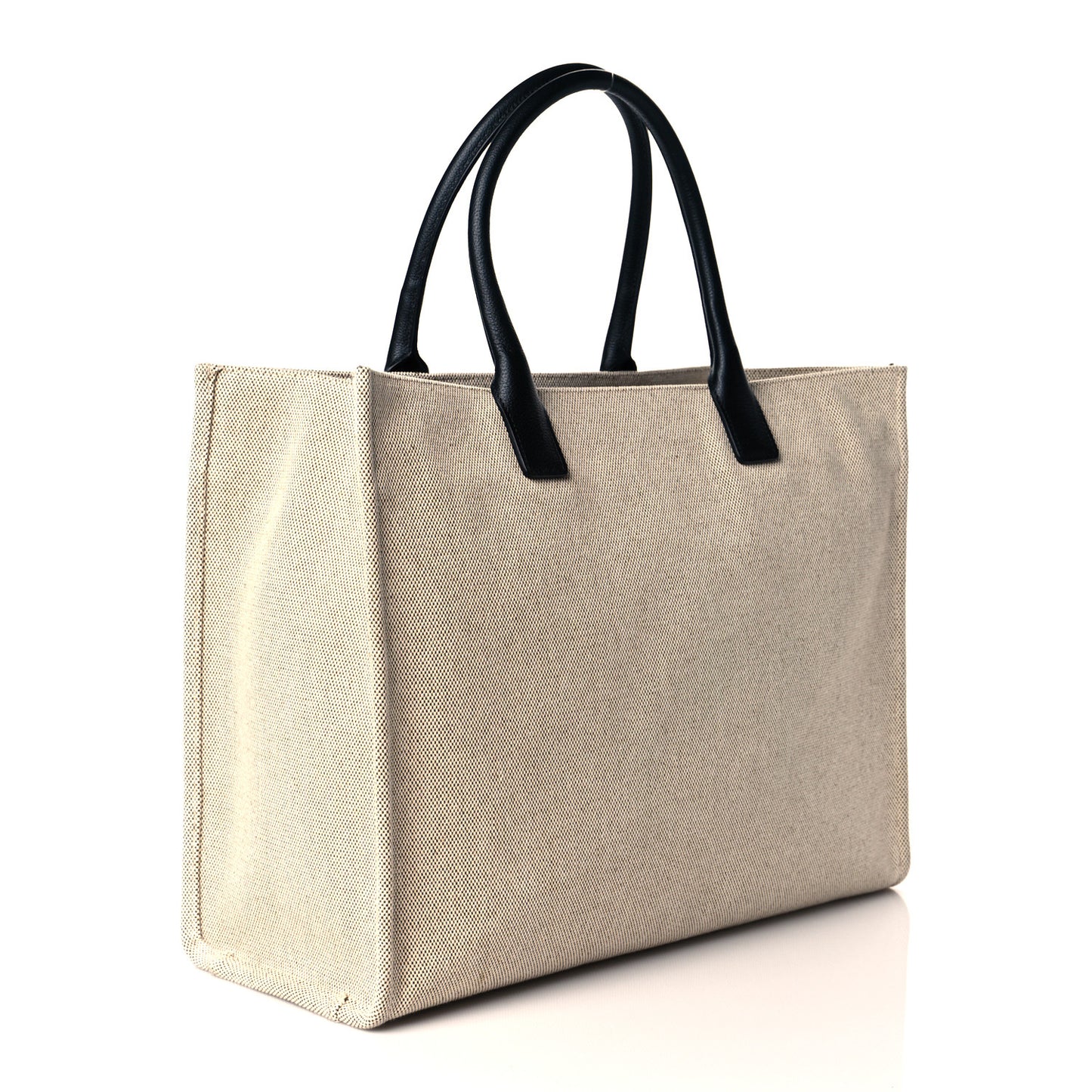 Canvas Calfskin La Medusa Tote Bag Beige