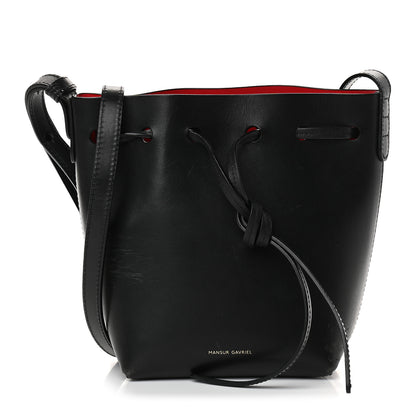 Mansur Gavriel Calfskin Mini Mini Bucket Bag Black Flamma 1 of 10