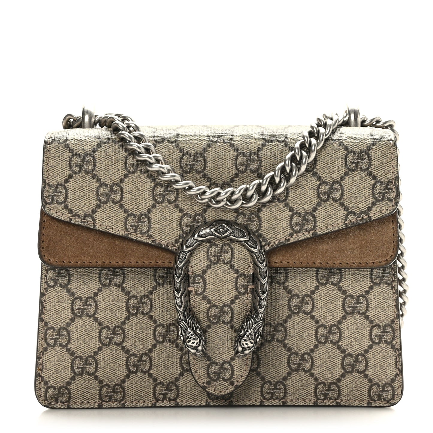 GG Supreme Monogram Mini Dionysus Shoulder Bag Taupe