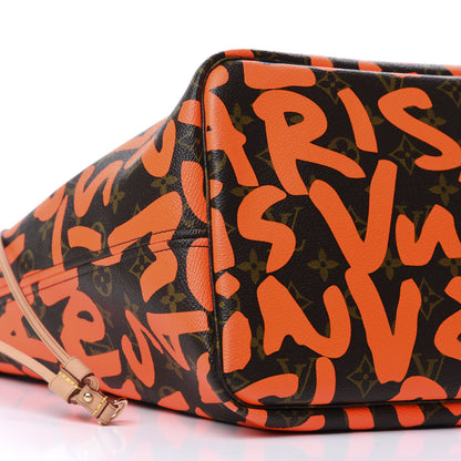 Louis Vuitton Monogram Graffiti Neverfull GM Orange 7 of 9