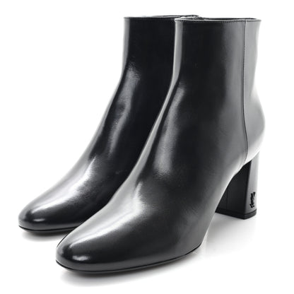 Saint Laurent Nappa Vendome Loulou Ankle Zip Boot 39.5 Black 4 of 9