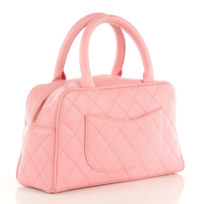 Chanel Caviar Quilted Small Bowler Pink 3 of 12