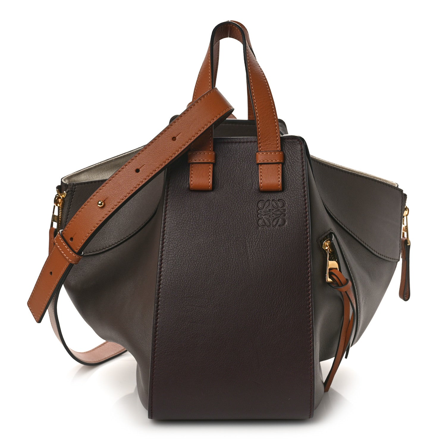 Loewe Calfskin Small Hammock Shoulder Bag Oxblood Tan 1 of 9