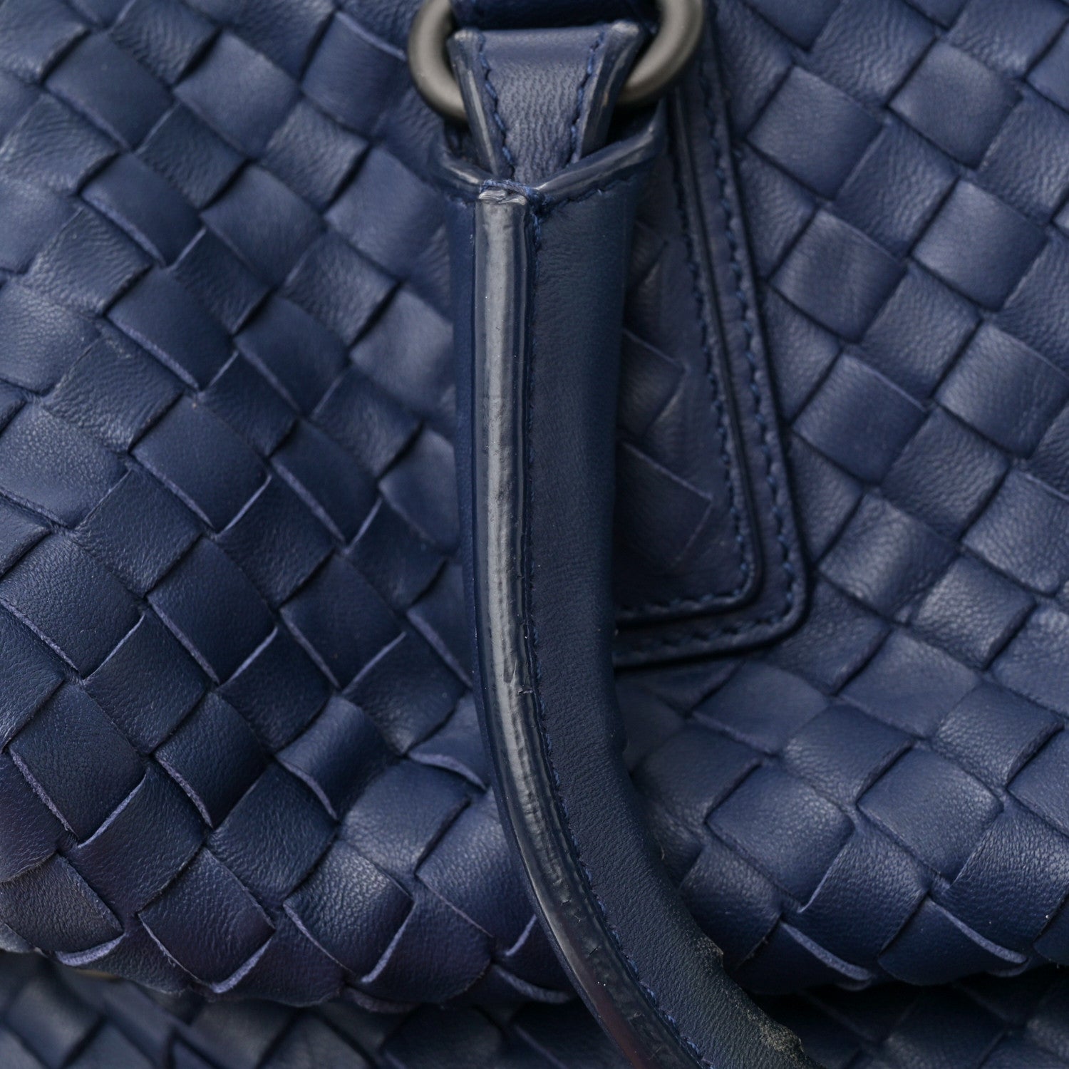 Bottega Veneta Nappa Intrecciato Maxi Convertible Tote Baltic Blue 13 of 16