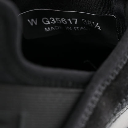 Chanel Velvet Calfskin Mixed Fibers CC Sneakers 38.5 Black 7 of 9