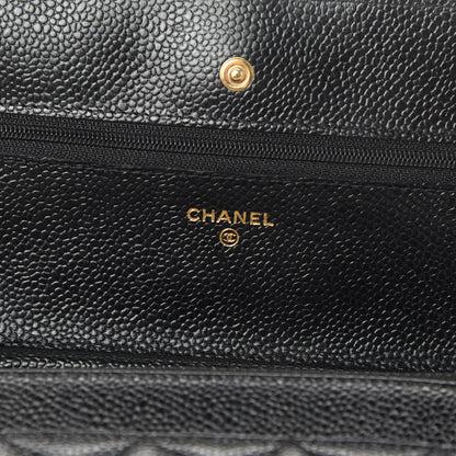Chanel Caviar Quilted Wallet On Chain WOC Black 6 of 13