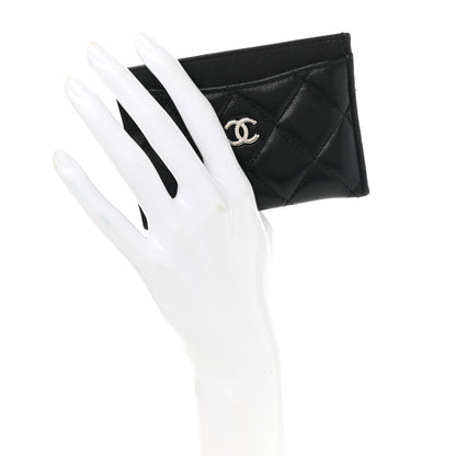 Chanel Lambskin Quilted Card Holder Black 2 of 9