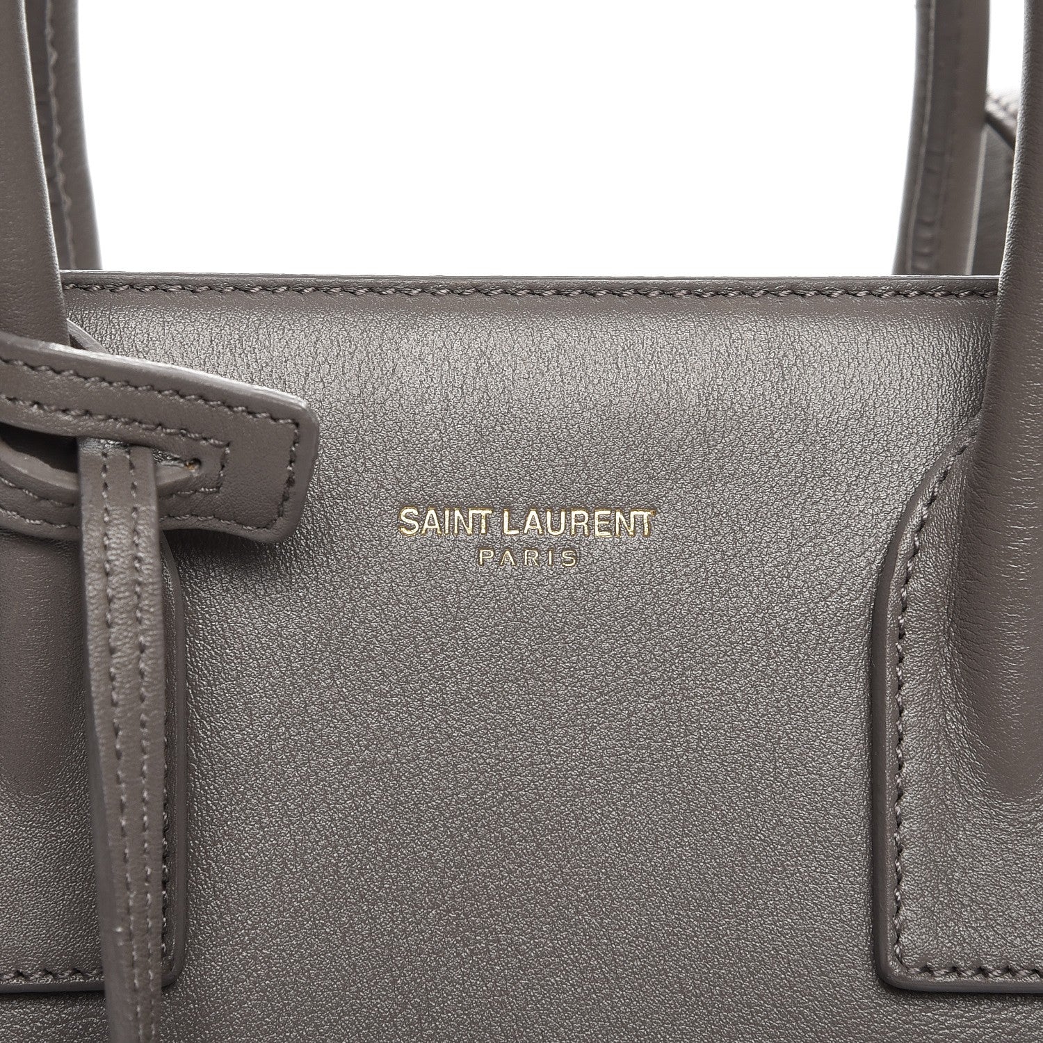 Saint Laurent Calfskin Baby Sac De Jour Fog 8 of 9