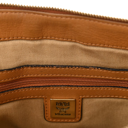 MCM Visetos Medium Essentials Shopper Tote Cognac 19 of 20