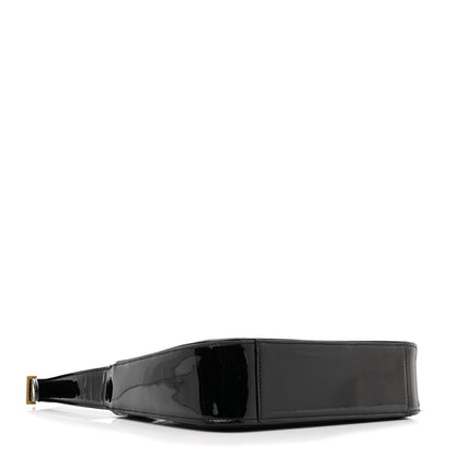 Saint Laurent Patent Le 5 A 7 Hobo Black 4 of 12