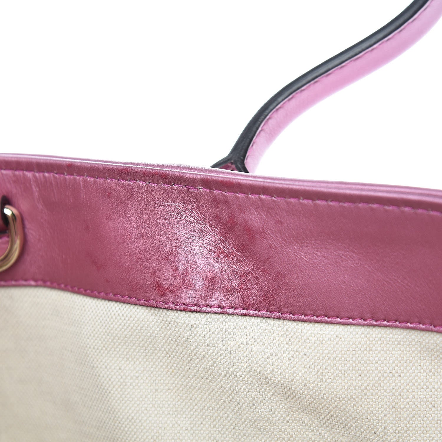 Gucci Metallic Soft Guccissima Large Heart Bit Charm Top Handle Tote Fresia Rose 13 of 16