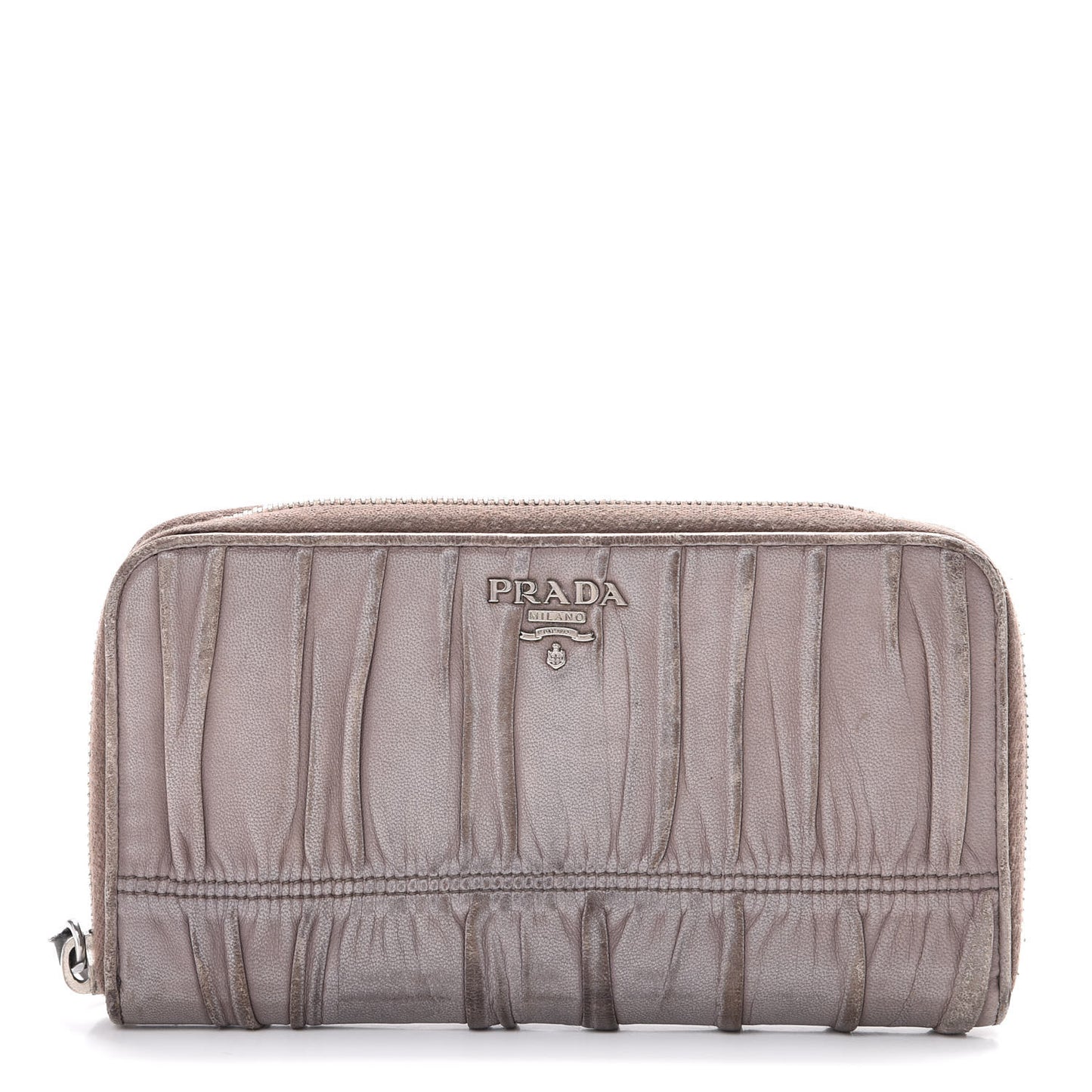 Nappa Gaufre Zip Around Wallet Bambu
