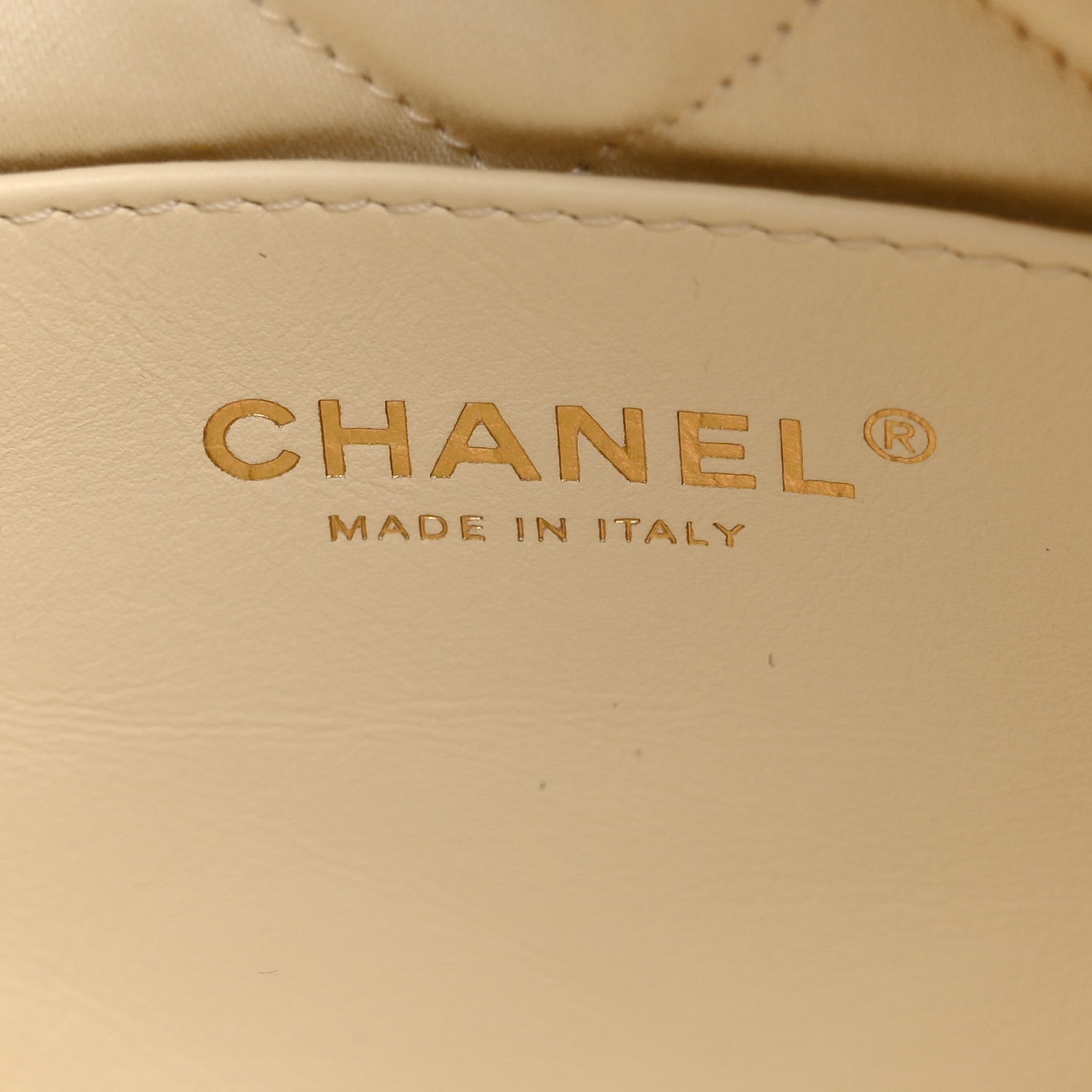 Chanel Shiny Calfskin Quilted Mini Chanel 22 Light Beige 6 of 11