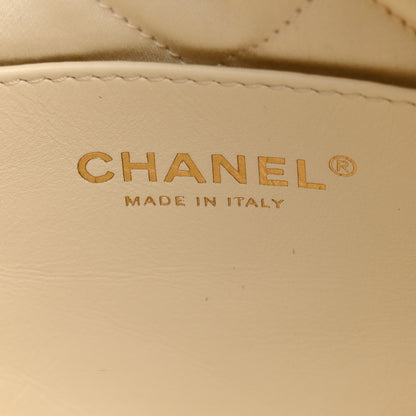 Chanel Shiny Calfskin Quilted Mini Chanel 22 Light Beige 6 of 11