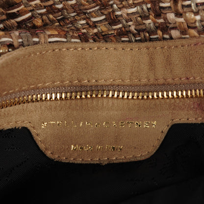 Stella McCartney Woven Boucle Fold Over Falabella Clutch White Sand 6 of 8