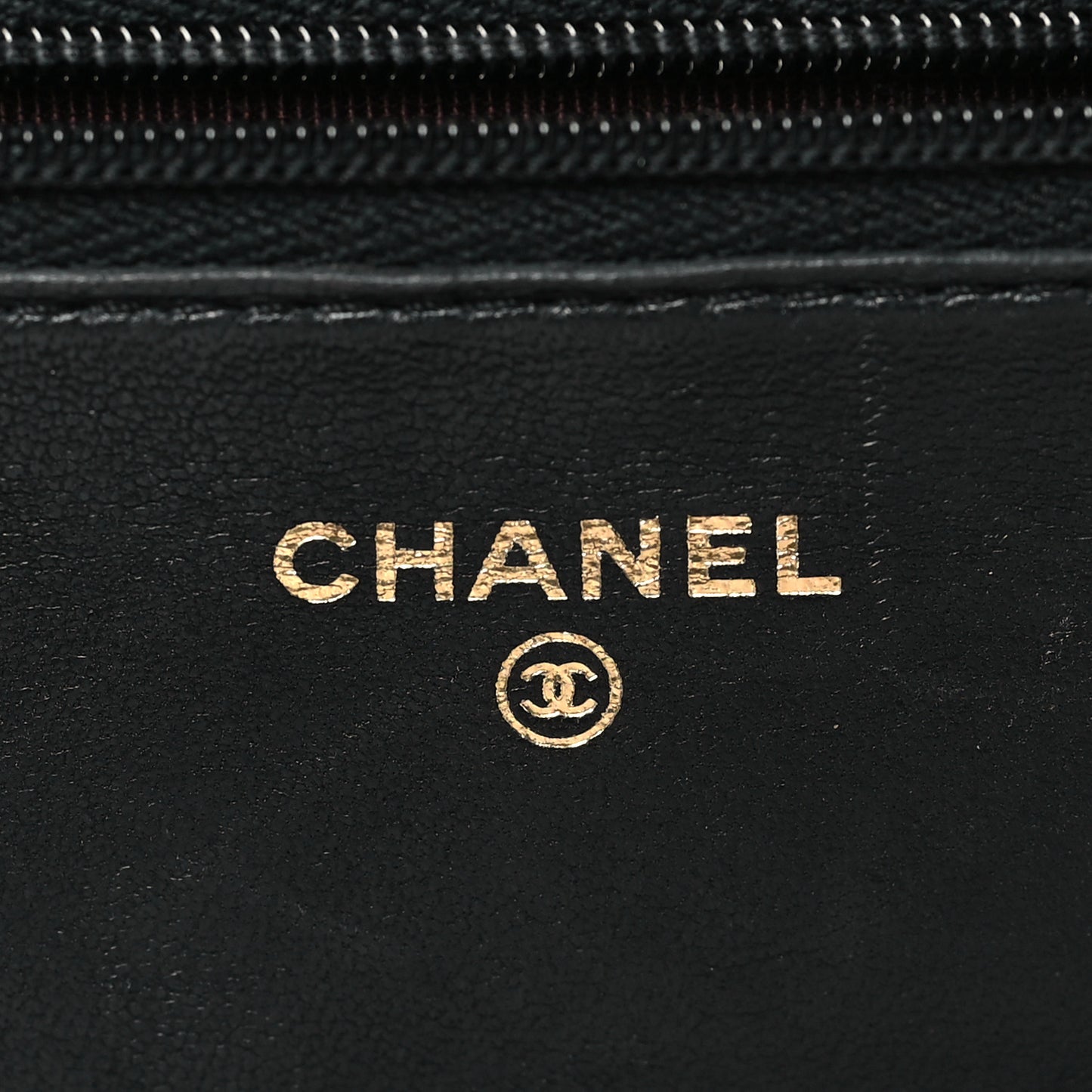 Lambskin Quilted Wallet On Chain WOC Black