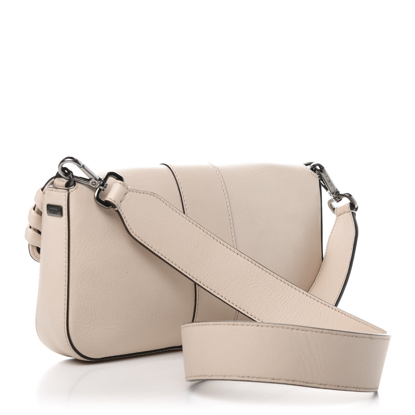 Vitello Dolce Lace Up Baguette Camelia