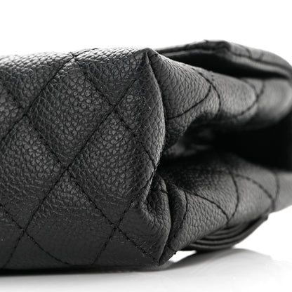 Chanel Grained Calfskin Quilted 2.55 Reissue Flap Belt Bag Clutch Black 10 of 11