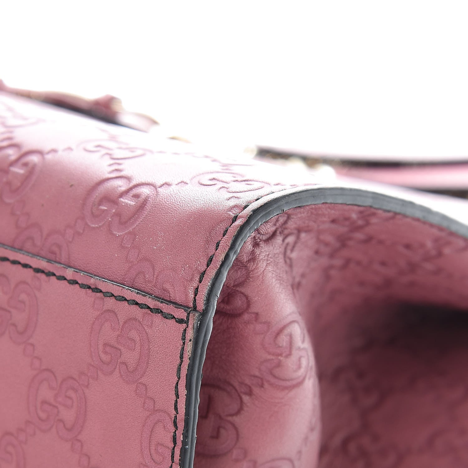 Gucci Guccissima Large Emily Chain Shoulder Bag Peonia Flower 13 of 17