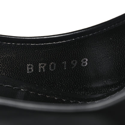 Louis Vuitton Calfskin Snakeskin Embossed Matchmake Pumps 38.5 Black White 9 of 10