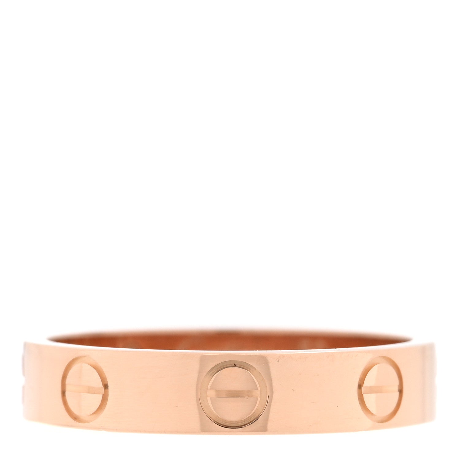 Cartier 18K Pink Gold 3.5mm LOVE Wedding Band Ring 50 5.25 1 of 4