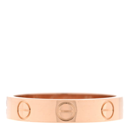 Cartier 18K Pink Gold 3.5mm LOVE Wedding Band Ring 50 5.25 1 of 4