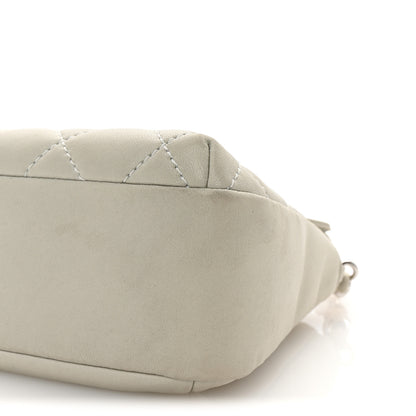 Chanel Lambskin Quilted Small Single Flap Bag Grey 10 of 10