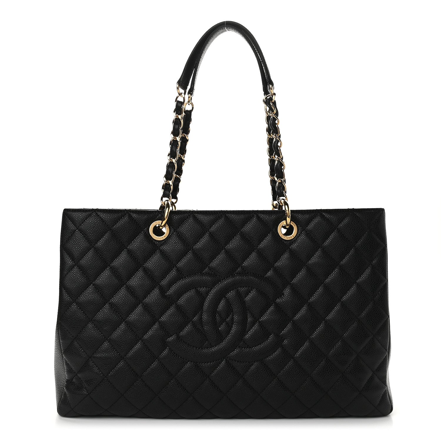 Chanel Caviar Quilted XL Grand Shopping Tote GST Black 1 of 10