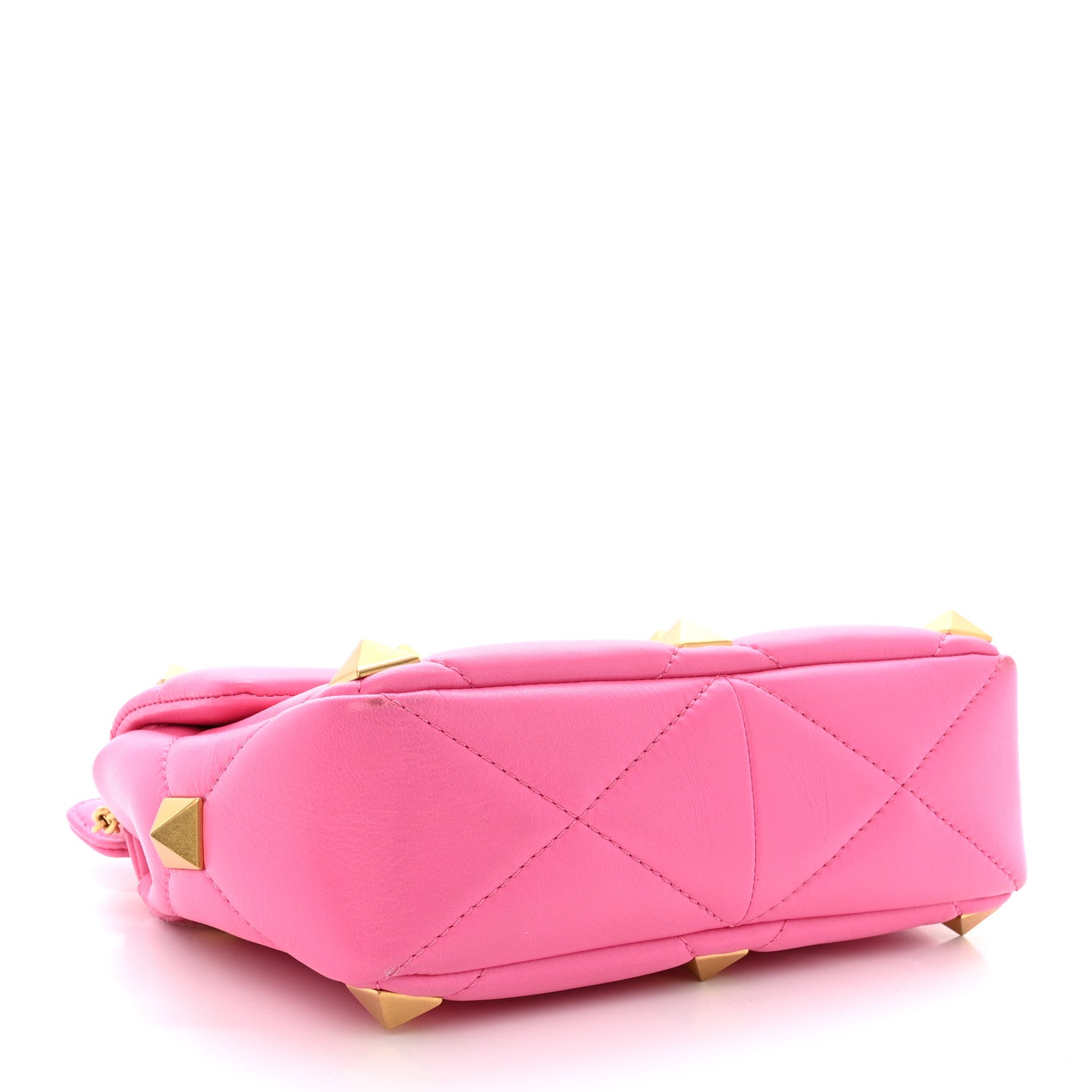 Valentino Garavani Nappa Medium Roman Stud Shoulder Bag Feminine Pink 4 of 9
