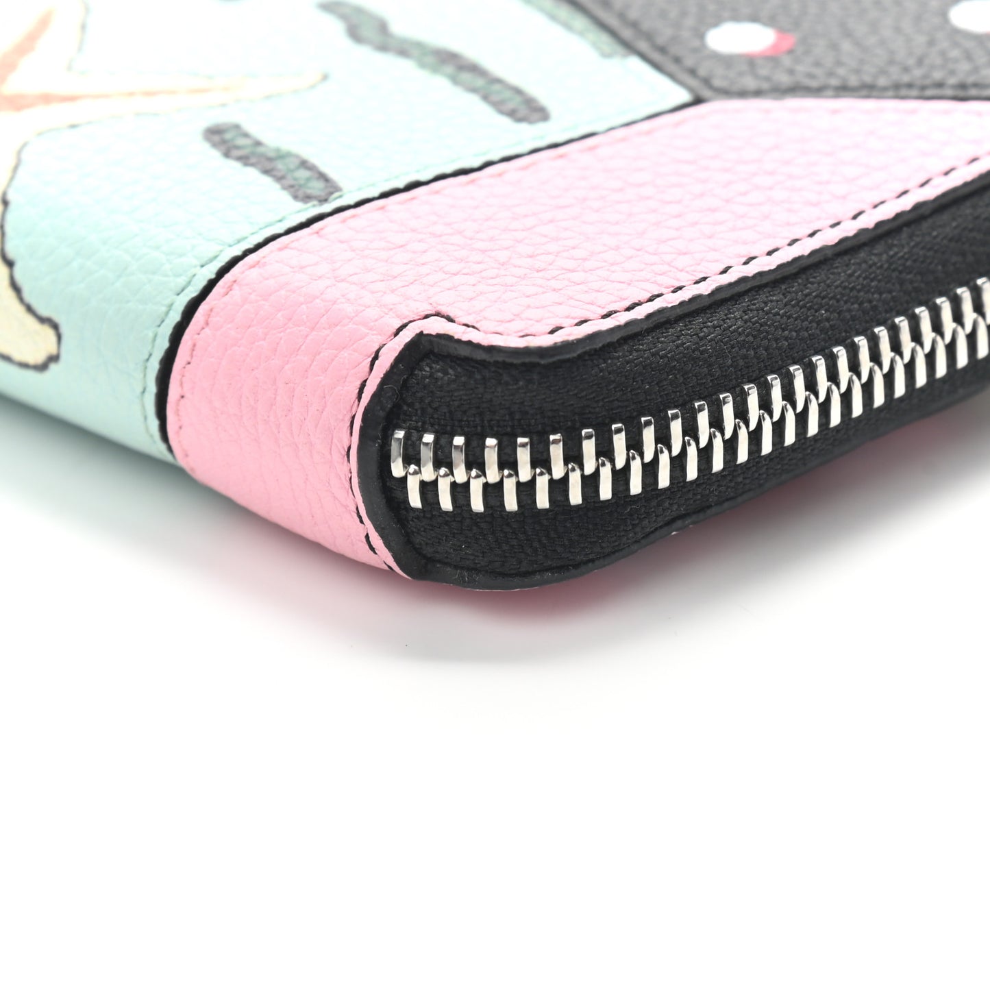 Calfskin Paula's Ibiza Small Puzzle French Zip Around Wallet