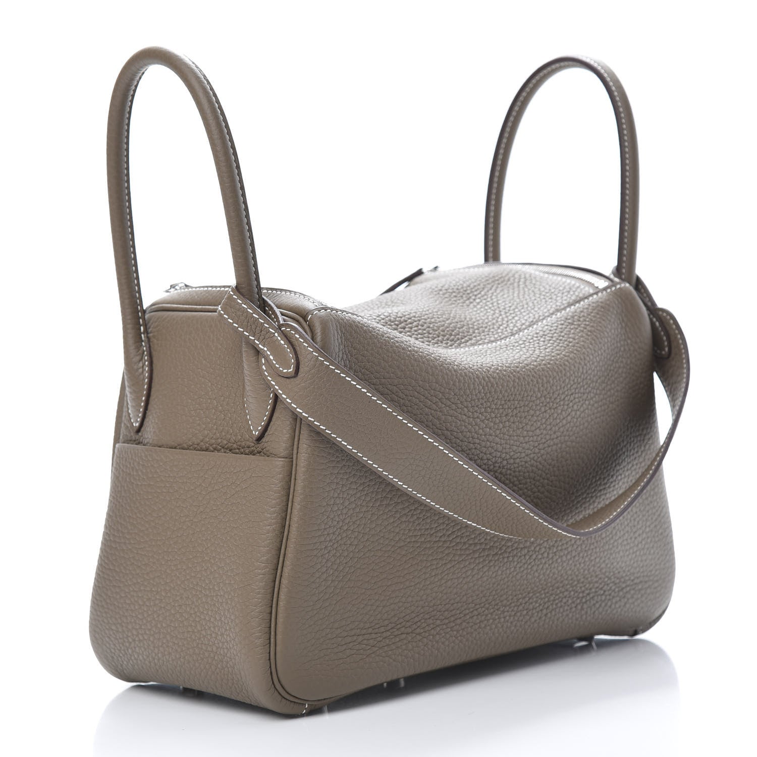 Hermes Taurillon Clemence Lindy 26 Etoupe 3 of 11
