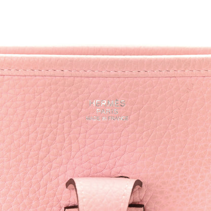 Hermes Taurillon Clemence Evelyne III PM Rose Sakura 6 of 11