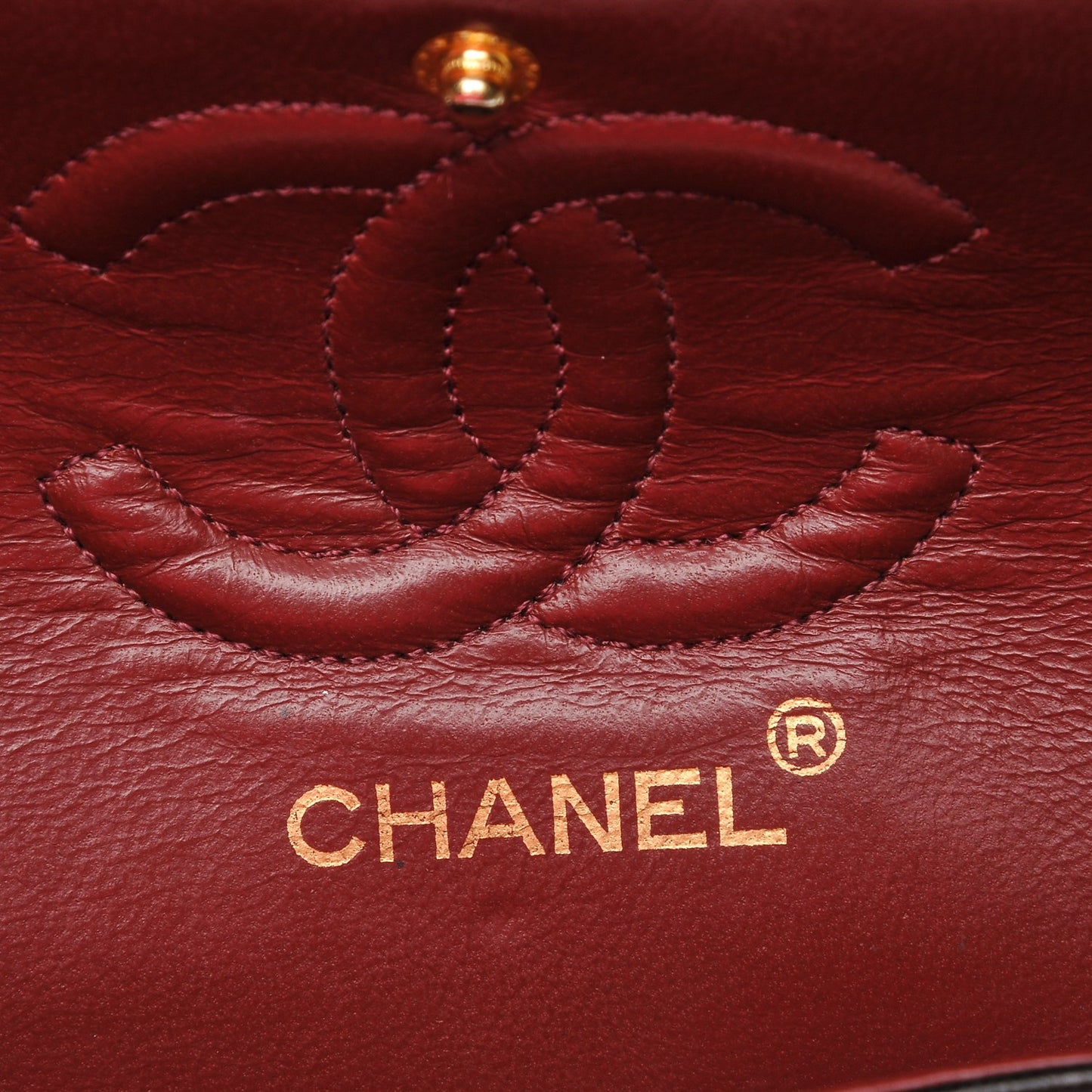 Lambskin Quilted Small Double Flap Black