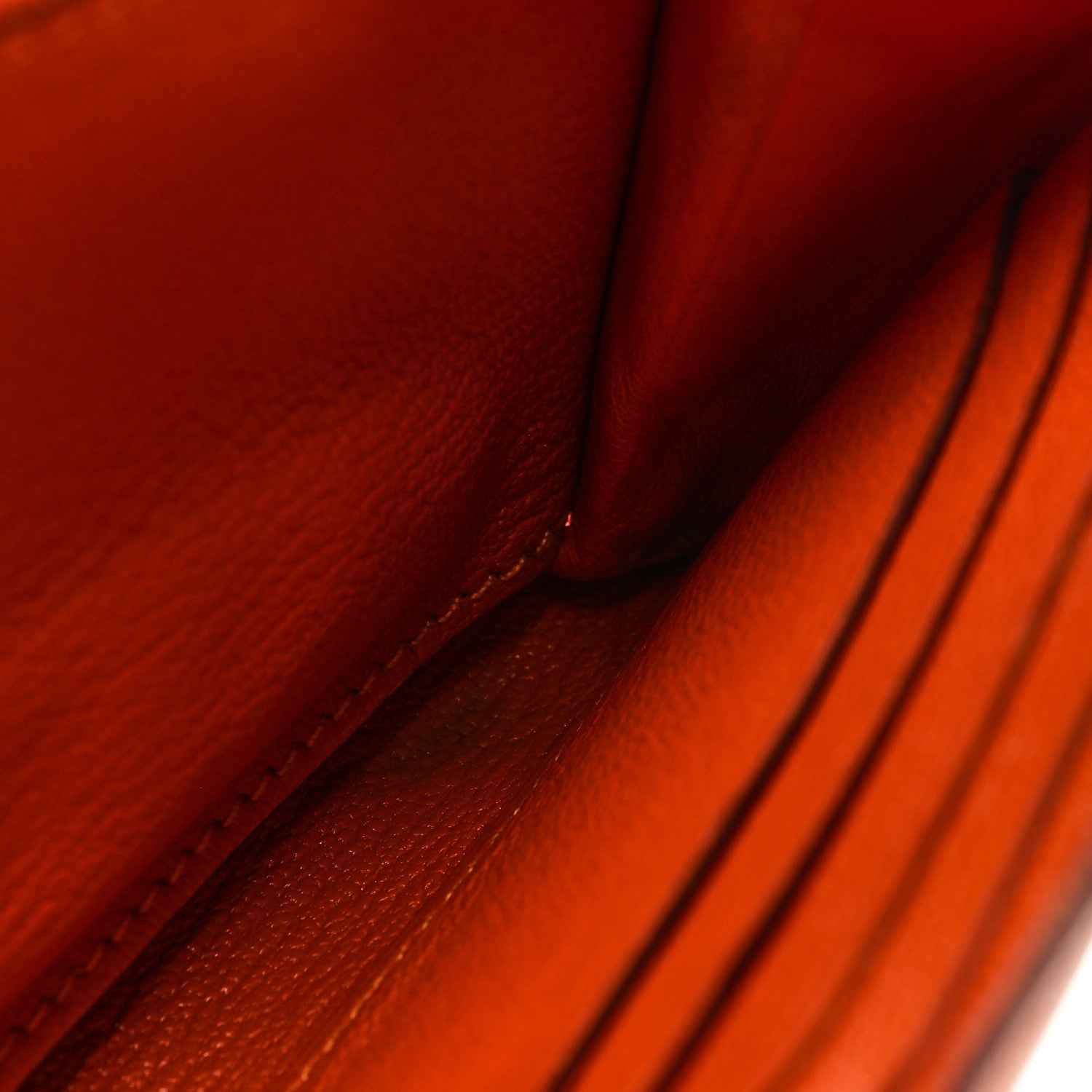 Hermes Chevre Mysore Kelly Longue Wallet Orange 14 of 18