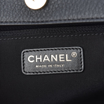 Chanel Bullskin Stitched Medium Shopping Bag Black 7 of 11