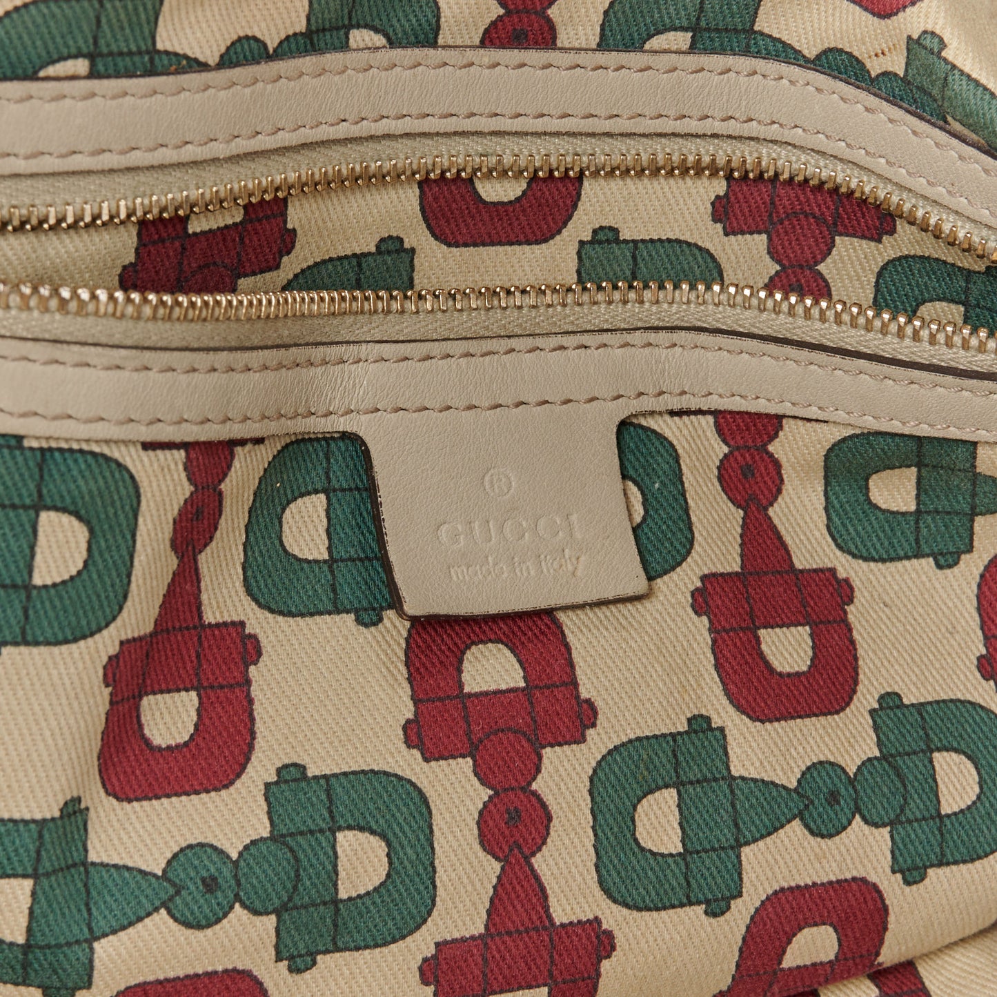 Guccissima Small Pelham Shoulder Bag Off White