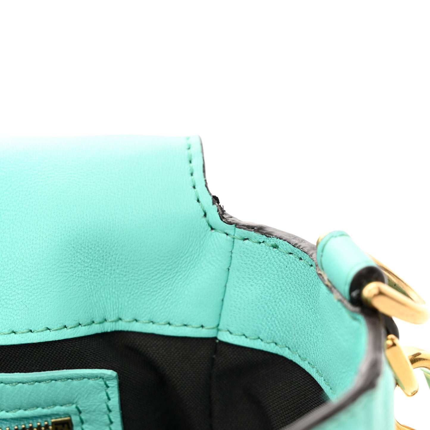 Nappa FF 1974 Embossed Baguette Tiffany
