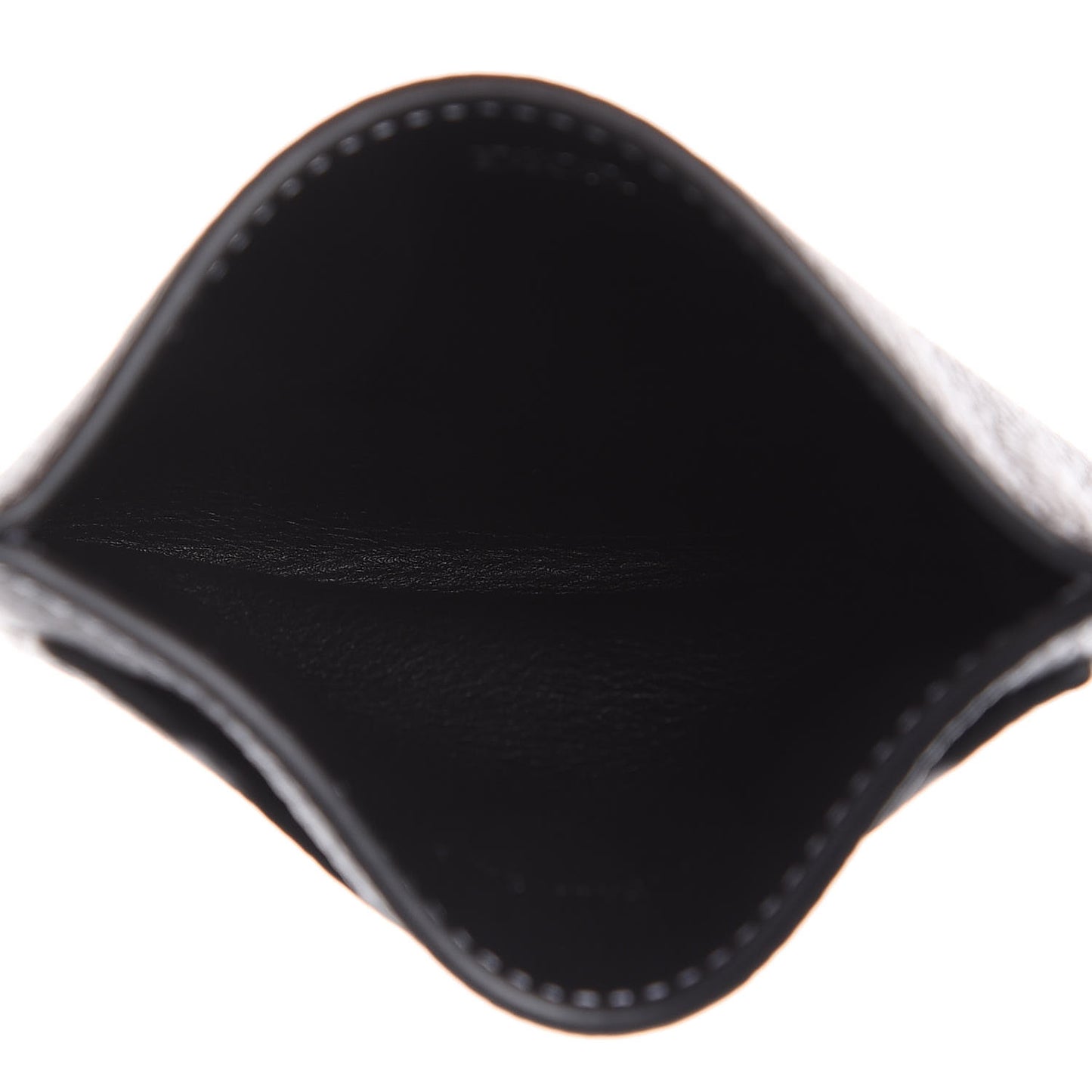 Calfskin Signature Card Holder Black