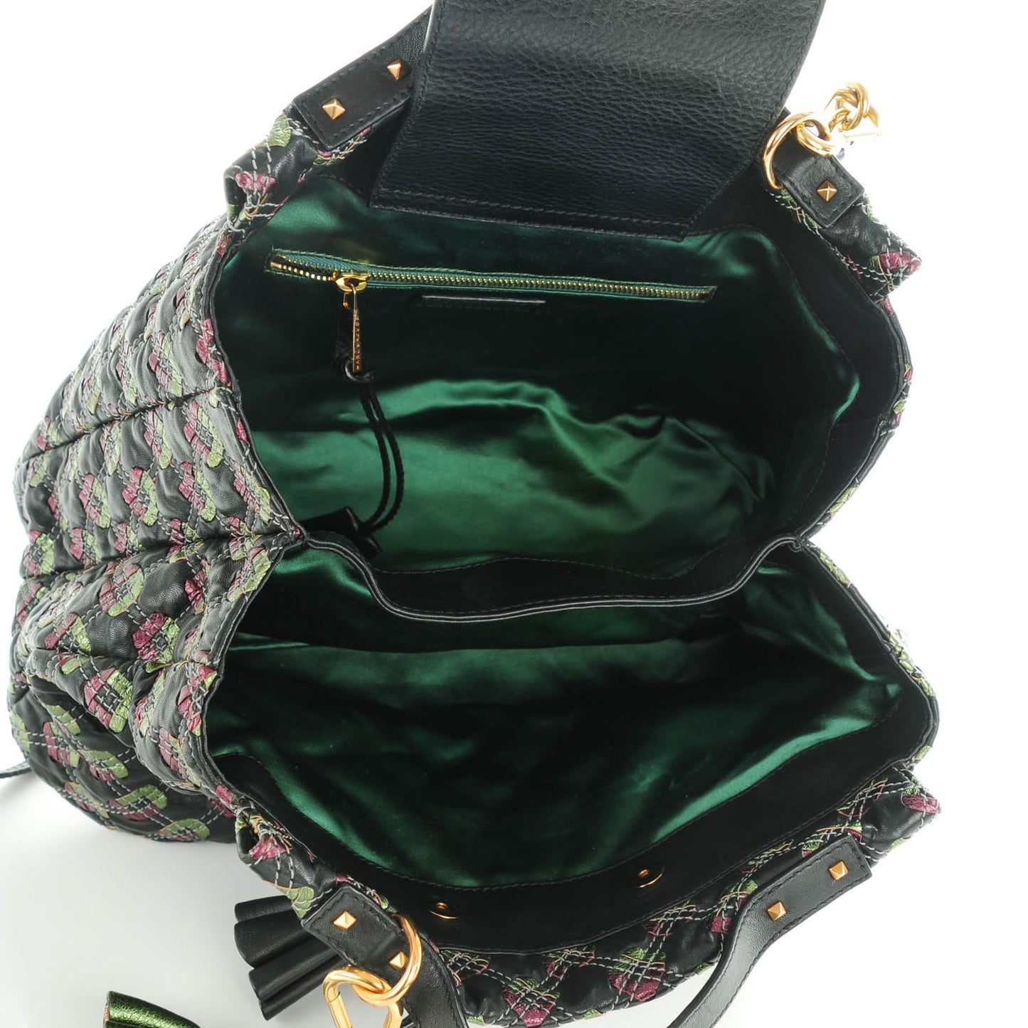 Calfskin Quilted Robert Leslie Bag Black
